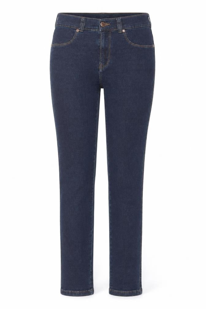 Front view of Dr Denim Women's Blue Skinny Stretch Jeans, size M