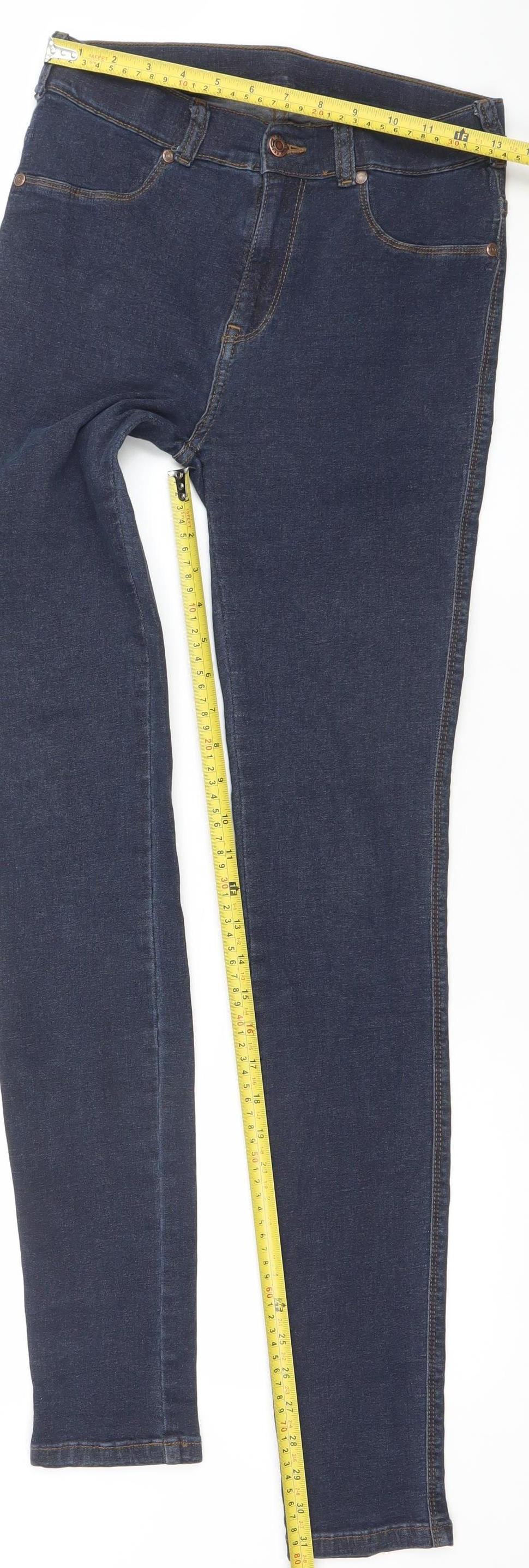 Dr Denim Women's Blue Skinny Stretch Jeans Size M