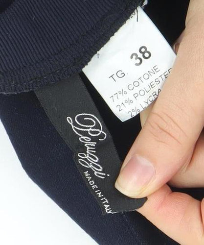 Pleasezzi Women Blue Skinny Stretch Jeans Size 10 Mid Rise Slim Fit