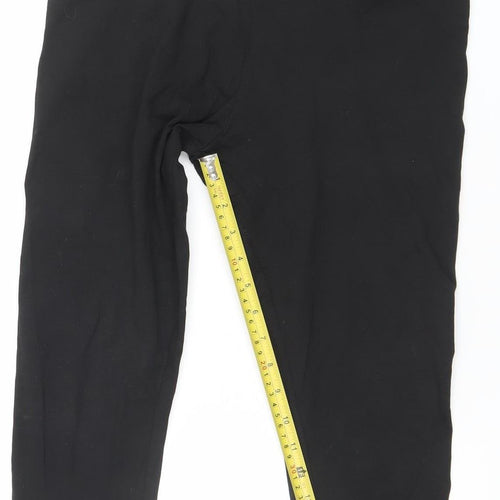 Dunnes Stores Women's Black Cotton Stretch Leggings Size 12