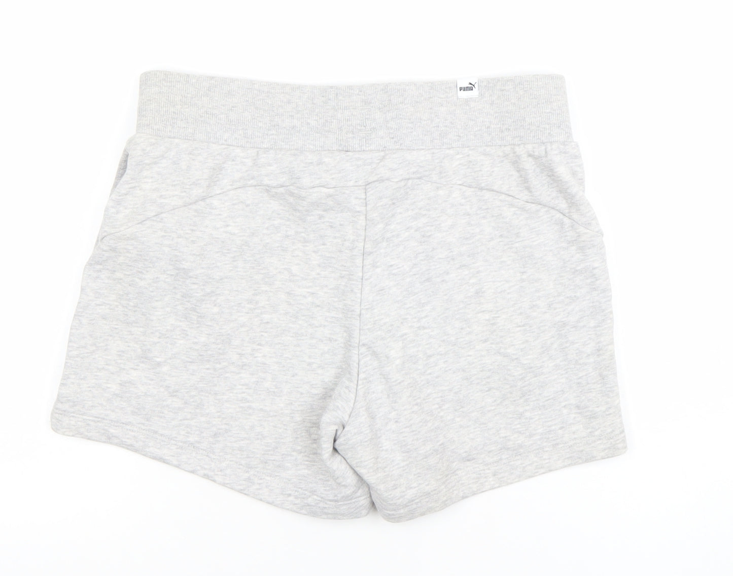 Puma Womens Grey XS Athletic Shorts Lightweight Cotton Blend