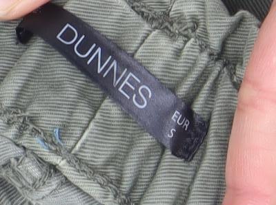 Dunnes Women Green Paperbag Belted Shorts Size S