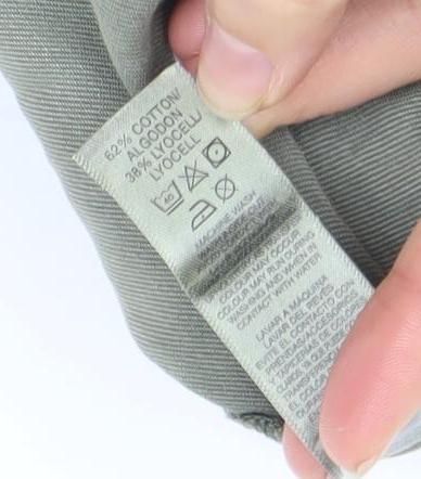 Dunnes Women Green Paperbag Belted Shorts Size S