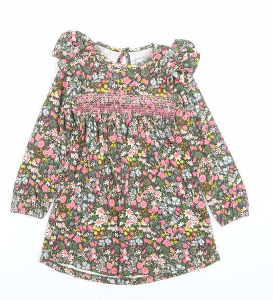 Leigh Tucker Willow Girls Multicoloured Floral A-Line Dress 2-3 Years