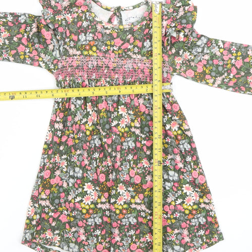 Leigh Tucker Willow Girls Multicoloured Floral A-Line Dress 2-3 Years