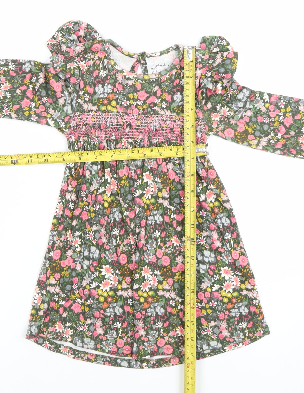 Leigh Tucker Willow Girls Multicoloured Floral A-Line Dress 2-3 Years
