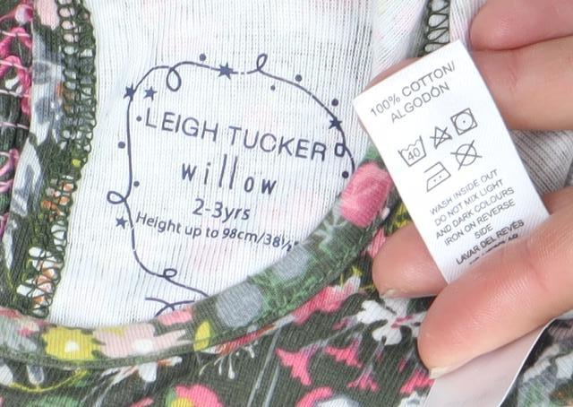 Leigh Tucker Willow Girls Multicoloured Floral A-Line Dress 2-3 Years