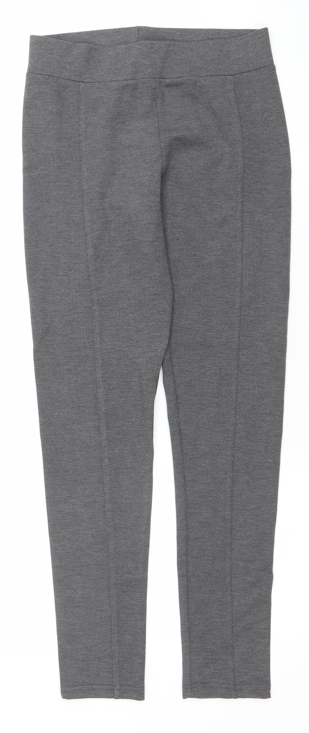 Wallis Women’s Grey Stretch Leggings Size 10 Viscose Blend Comfort Fit