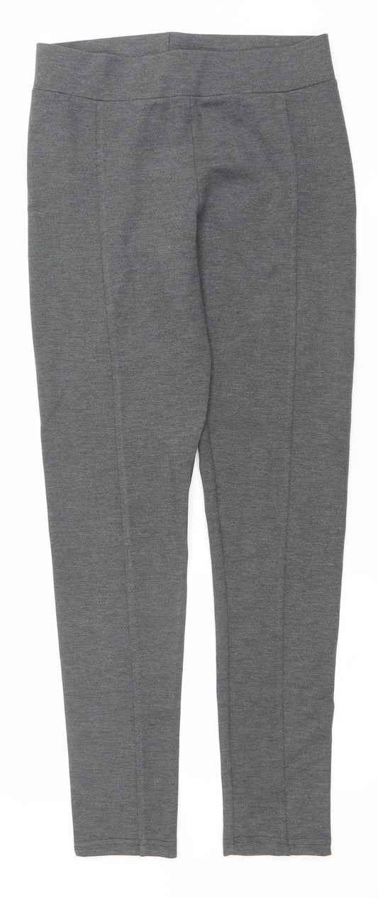 Wallis Women’s Grey Stretch Leggings Size 10 Viscose Blend Comfort Fit