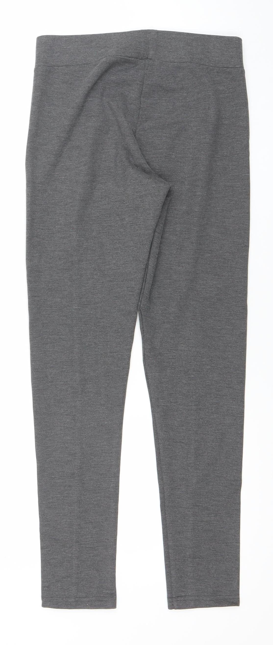 Wallis Women’s Grey Stretch Leggings Size 10 Viscose Blend Comfort Fit