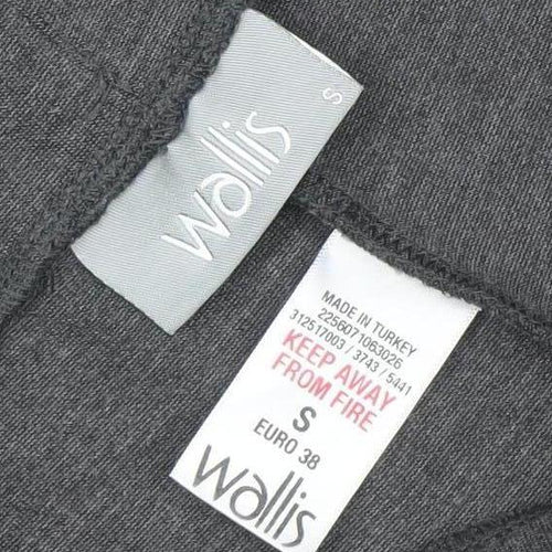 Wallis Women’s Grey Stretch Leggings Size 10 Viscose Blend Comfort Fit