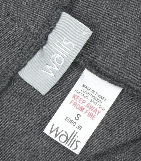 Wallis Women’s Grey Stretch Leggings Size 10 Viscose Blend Comfort Fit