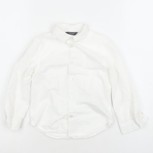 Primark Boys White 3 Years Long Sleeve Button-Up Shirt