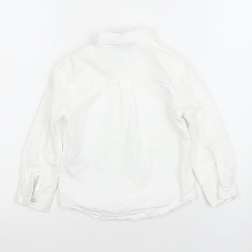 Primark Boys White 3 Years Long Sleeve Button-Up Shirt