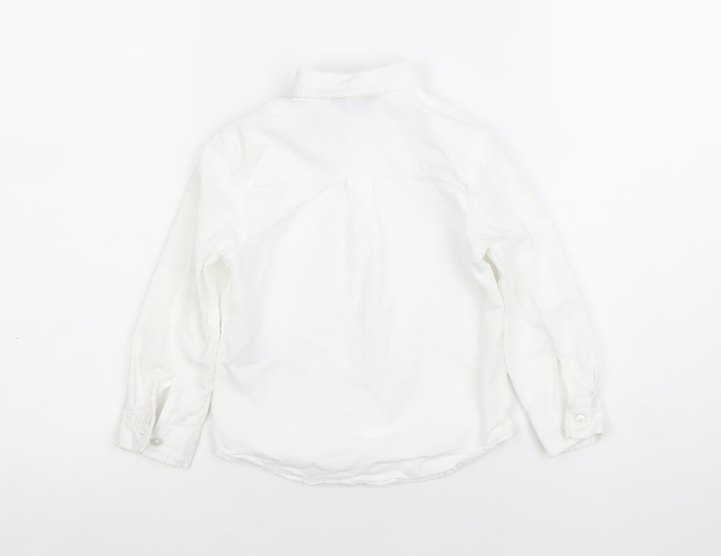 Primark Boys White 3 Years Long Sleeve Button-Up Shirt