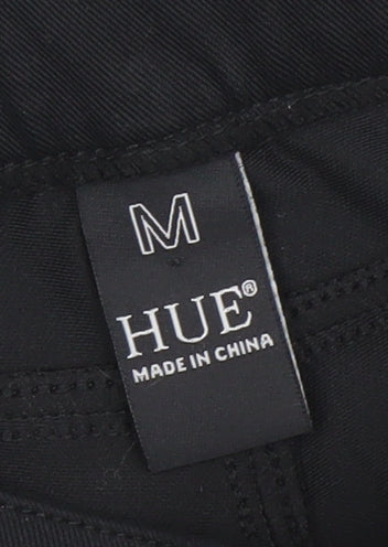 HUE Women Black Jegging Jeans M Slim Fit Stretch Mid Rise