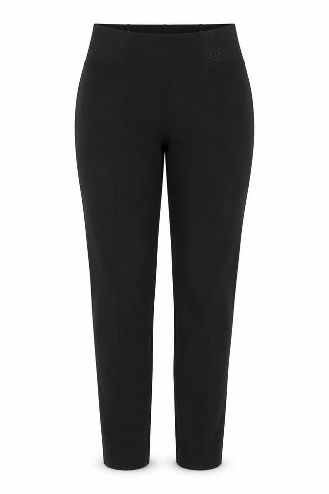 Front view of Wallis Women's Black Slim Fit Stretch Leggings, size S