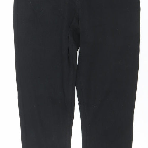 Hue Women Black M Slim Fit Jegging Style Trousers