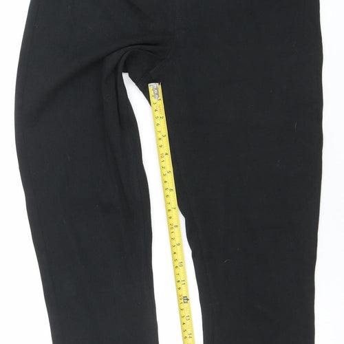 Hue Women Black M Slim Fit Jegging Style Trousers