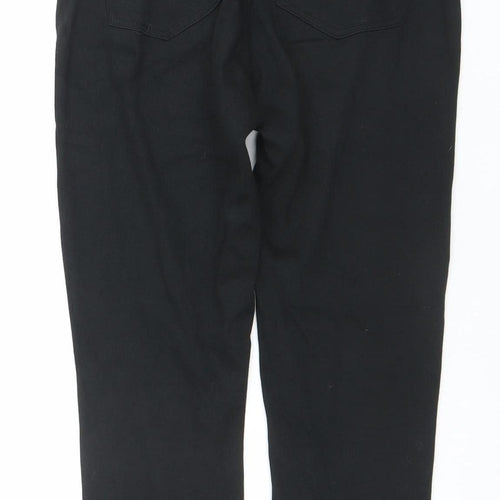 Hue Women Black M Slim Fit Jegging Style Trousers