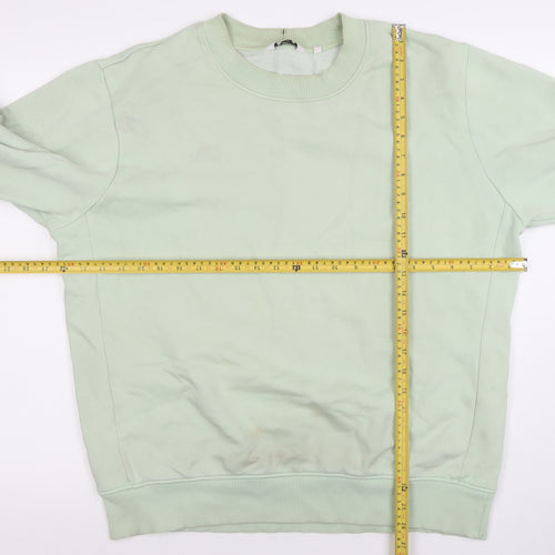 Next Men’s Green Crew Neck Sweatshirt Size L Pullover Cotton Blend