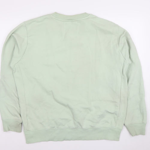 Next Men’s Green Crew Neck Sweatshirt Size L Pullover Cotton Blend