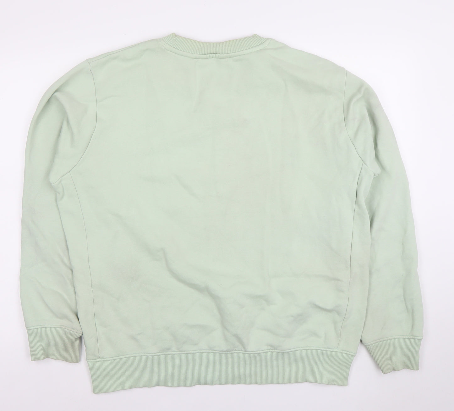 Next Men’s Green Crew Neck Sweatshirt Size L Pullover Cotton Blend