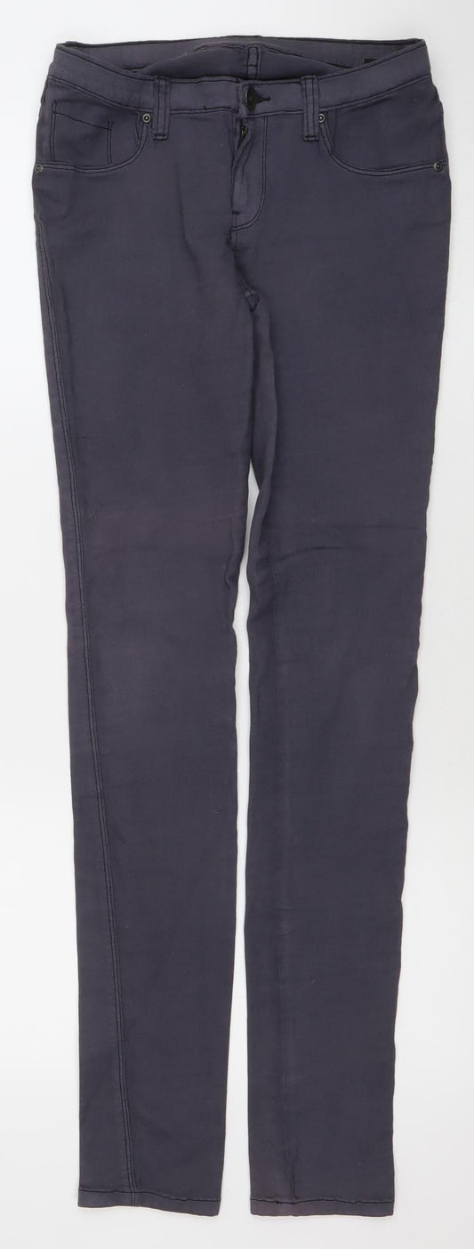 DrDenim Womens Black Skinny Slim Fit Stretch Jeans Size L