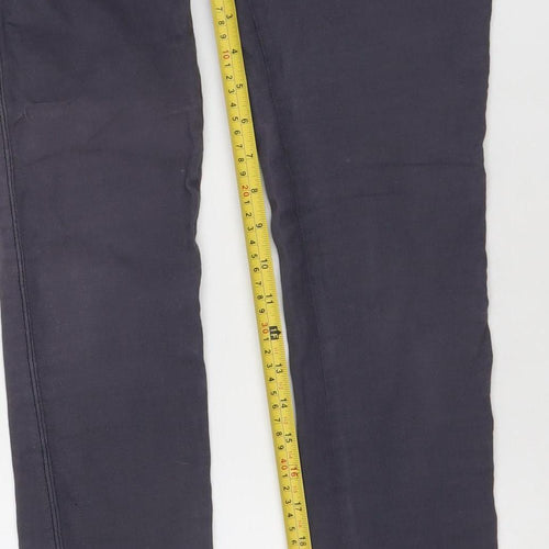 DrDenim Womens Black Skinny Slim Fit Stretch Jeans Size L