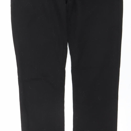 FC Jeans Women’s Black Skinny Jeans Size 12 Stretch Zip Hem