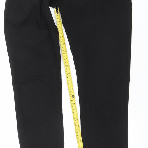 FC Jeans Women’s Black Skinny Jeans Size 12 Stretch Zip Hem