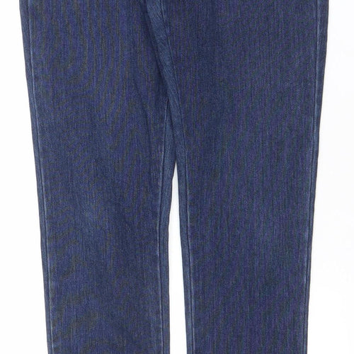 FC Jeans Women's Blue Skinny Denim Jeggings UK 12 with Ankle Zip