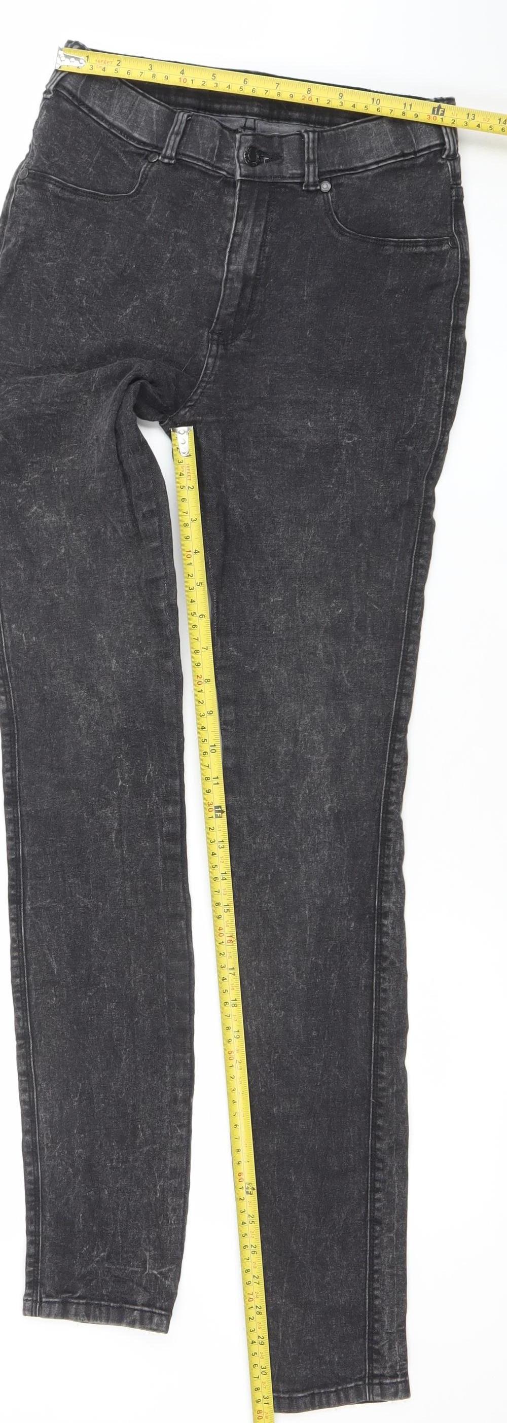 Brokers Jeansmakers Womens Black Skinny Stretch Denim Jeans Size L