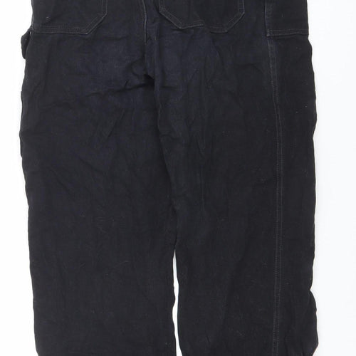 H&M Divided Womens Black Straight Jeans Size 10 Regular Fit