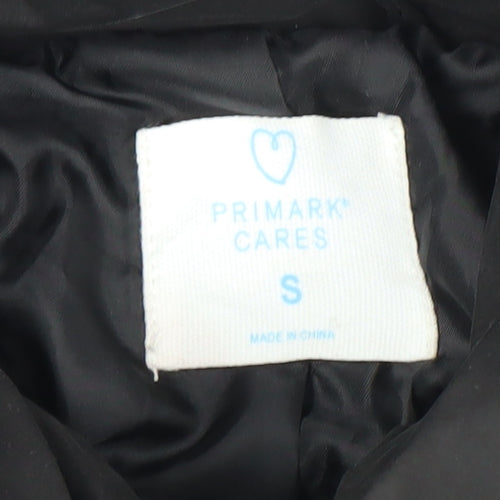 Primark Womens Black Hooded Puffer Jacket Size S Winter Coat