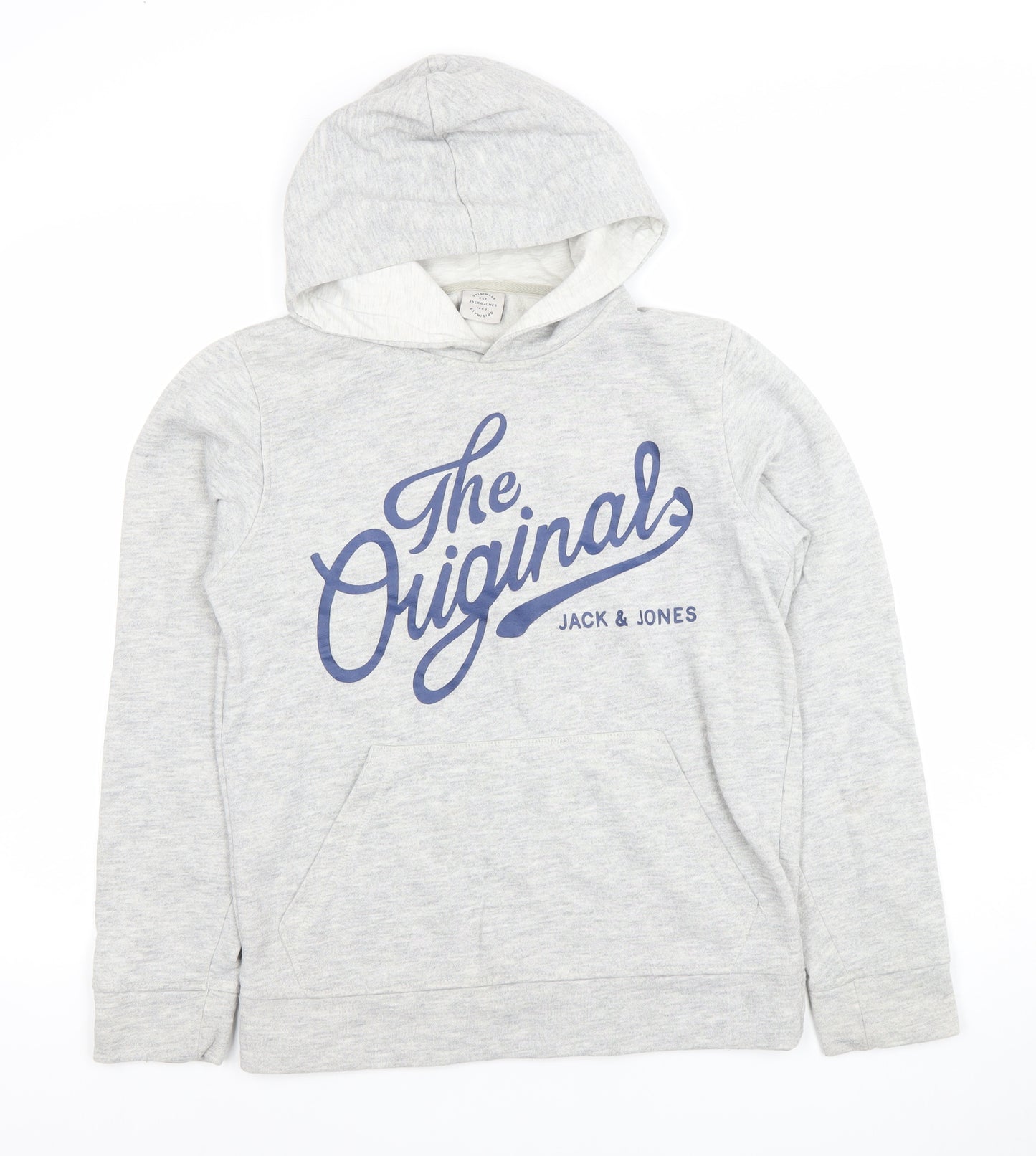 Jack & Jones Mens Grey XS Pullover Hoodie The Originals Logo