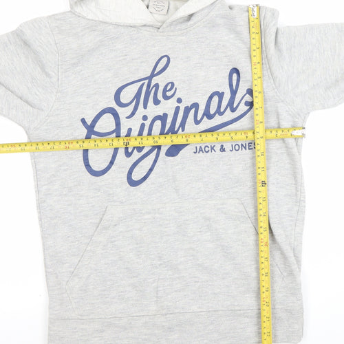 Jack & Jones Mens Grey XS Pullover Hoodie The Originals Logo