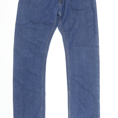 Denim Co. Men's Blue Regular Fit Straight Jeans W32 L34