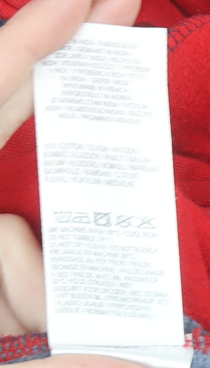 Marvel Spider-Man Boys Red Blue Hoodie 7-8 Years Full Zip Cotton Sweatshirt