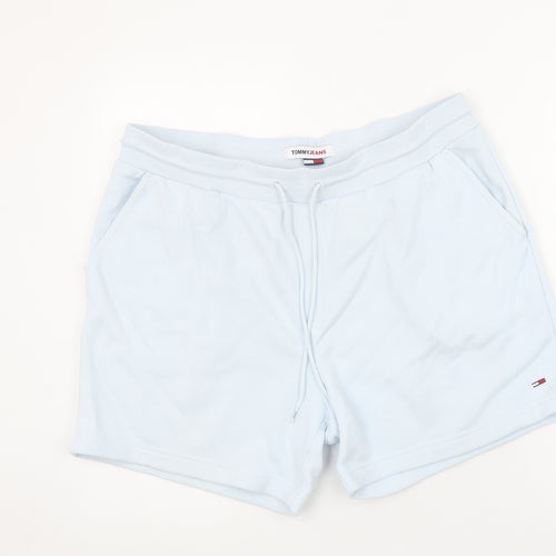 Tommy Jeans Men’s Blue Sweat Shorts L Elastic Waist Casual