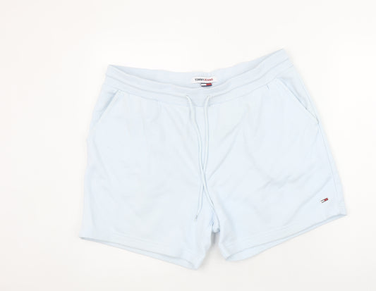 Tommy Jeans Men’s Blue Sweat Shorts L Elastic Waist Casual