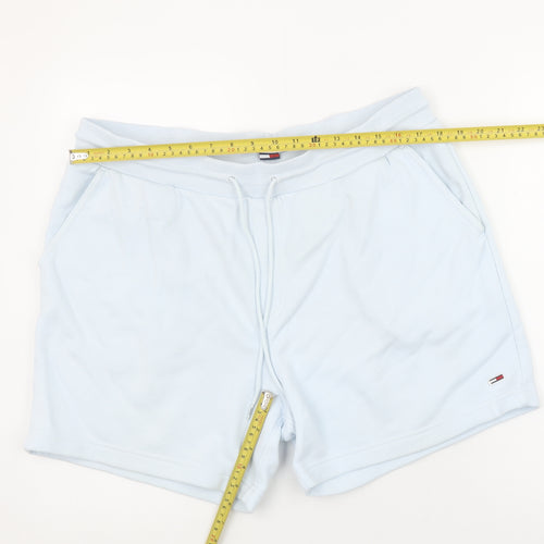 Tommy Jeans Men’s Blue Sweat Shorts L Elastic Waist Casual