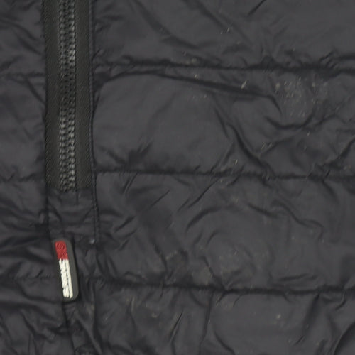 Surfanic Boys Black Hooded Puffer Jacket 10 Years Down Filled Nylon