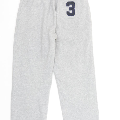 Ralph Lauren Boys Grey Cotton Sweatpants M Elastic Waist Joggers