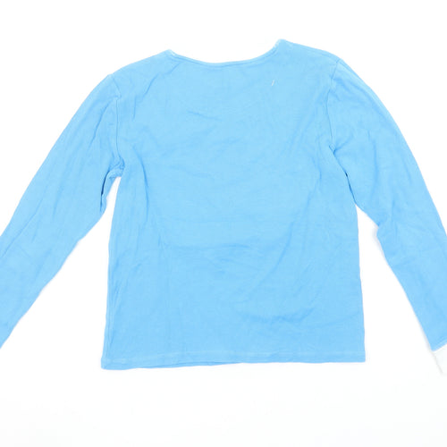 Leigh Tucker Willow Girls Blue Long Sleeve Christmas T-Shirt 12-13 Years