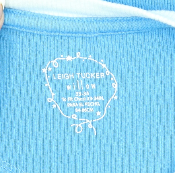 Leigh Tucker Willow Girls Blue Long Sleeve Christmas T-Shirt 12-13 Years