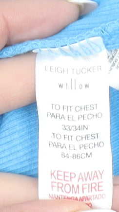 Leigh Tucker Willow Girls Blue Long Sleeve Christmas T-Shirt 12-13 Years