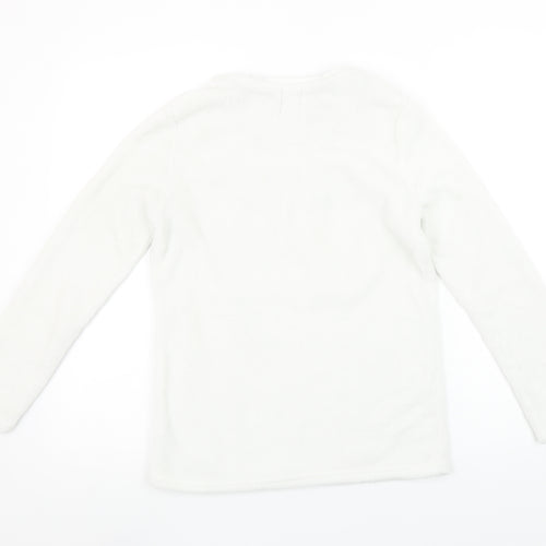 Disney Girls White Mickey Mouse Fleece Pyjama Top 12-13 Years