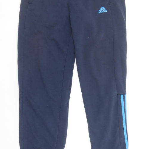 Adidas Men's Navy Blue Small Climalite Sweatpants Joggers Cotton Blend
