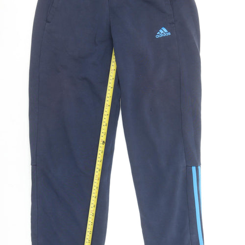 Adidas Men's Navy Blue Small Climalite Sweatpants Joggers Cotton Blend